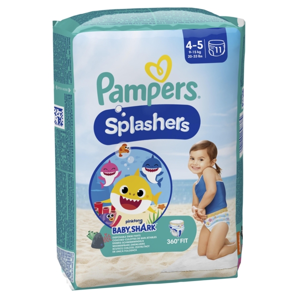 Підгузки-трусики для плавання Pampers Splashers 4-5 (9-15 кг), 11 шт. - Pampik - 2