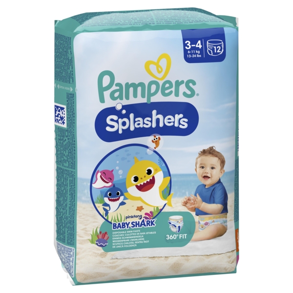 Підгузки-трусики для плавання Pampers Splashers 3-4 (6-11 кг), 12 шт. - Pampik - 3
