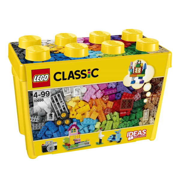 Конструктор LEGO Classic Коробка кубиков LEGO для творческого конструирования большого размера, 790 деталей (10698) - Pampik - 2