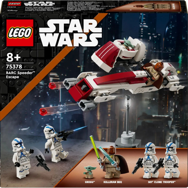 Конструктор LEGO Star Wars Побег на BARC спидере, 221 деталь (75378) - Pampik