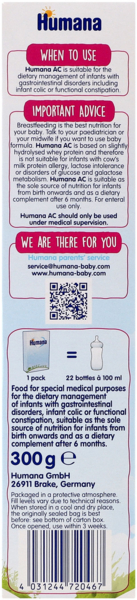 Суха молочна суміш Humana AntiColik з пребіотиками, 300 г - Pampik - 5