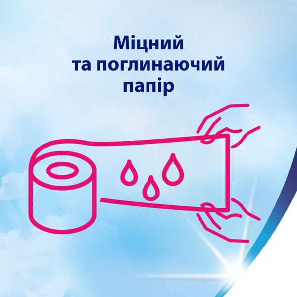 Туалетний папір Zewa Deluxe білий тришаровий, 12 рулонів - Pampik - 5