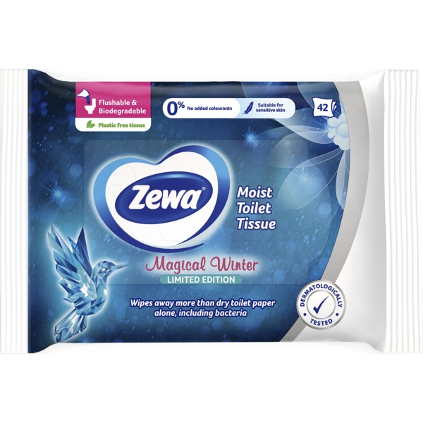 Вологий туалетний папір Zewa Winter лімітована зимова колекція, 42 шт. - Pampik - 2