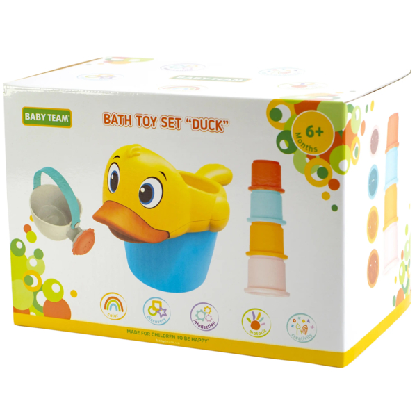 Набор игрушек для ванны Baby Team Уточка (9026) - Pampik - 3
