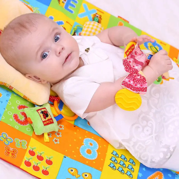 Розвиваюча іграшка-забавка Масік Вушка з прорізувачем, рожевий (МС 030601-04) - Pampik - 5