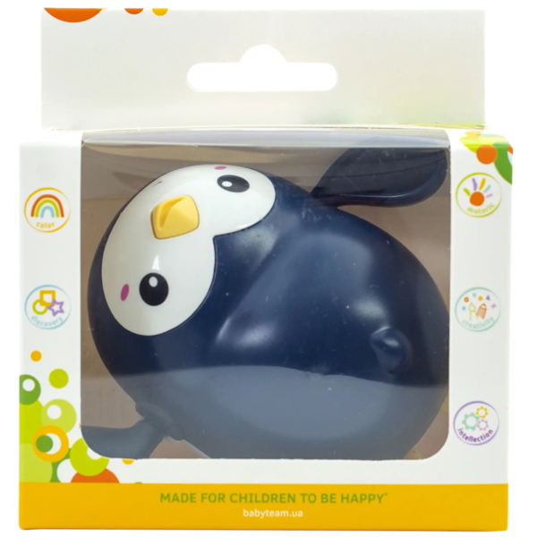 Іграшка для ванни Baby Team Пінгвін (9042_синій) - Pampik - 4