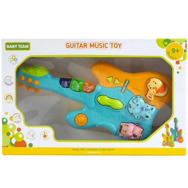 Музична іграшка Baby Team Гітара (8644_гітара блакитна) - Pampik - 2