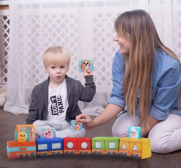 Развивающая игрушка Масік Паровозик (МС 090602-08) - Pampik - 8