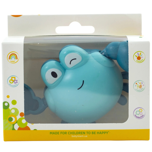 Игрушка для ванны Baby Team Краб (9040_голубой) - Pampik - 3