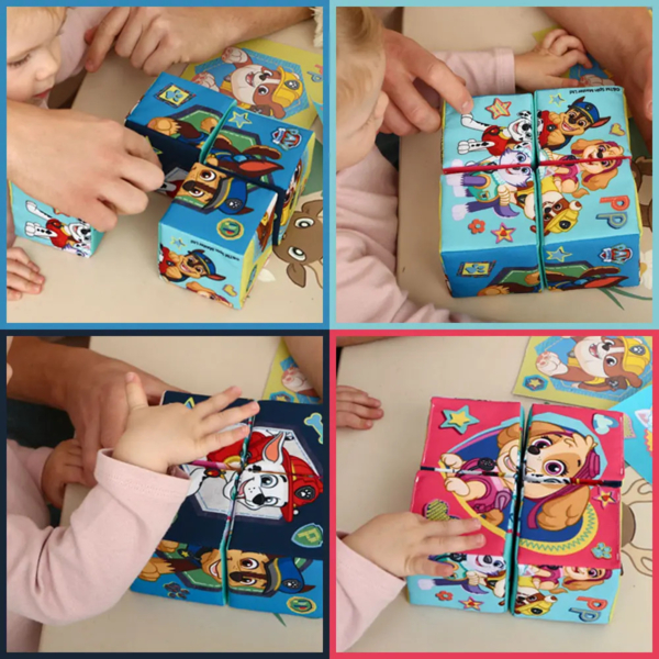 Набор мягких кубиков Масік Щенячий патруль, 4 шт. (МС 090501-10) - Pampik - 5