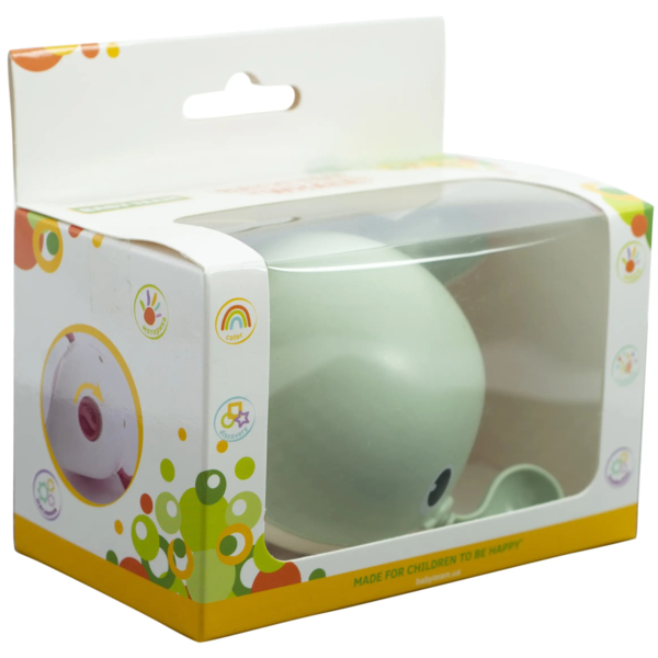 Іграшка для ванни Baby Team Кит (9041_зелений) - Pampik - 4
