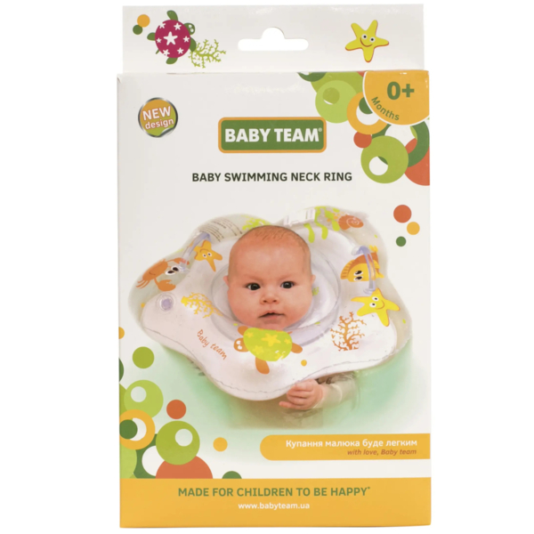 Круг для купания Baby Team, белый (7450) - Pampik - 7