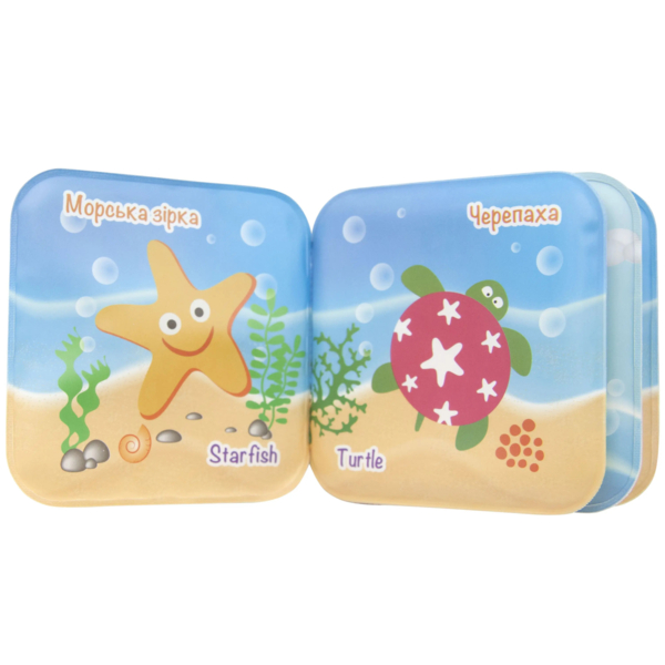 Іграшка-книжка для ванни Baby Team Морські мешканці (8740) - Pampik - 5