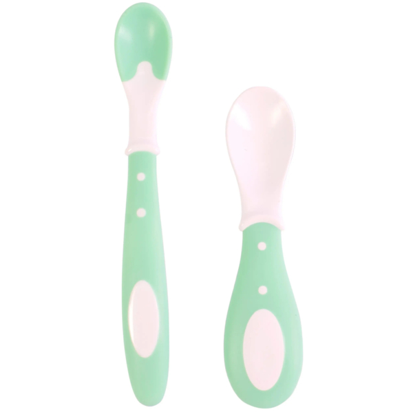 Набір ложок Baby Team, м'ятний, 2 шт. (6106_м'ятний) - Pampik