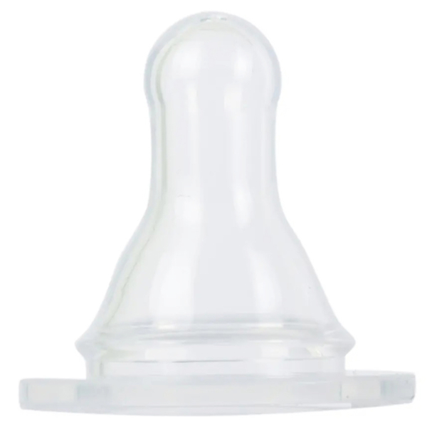 Соска силіконова Baby Team, класична, від 6 міс., Швидкий потік, 1 шт. (2201) - Pampik