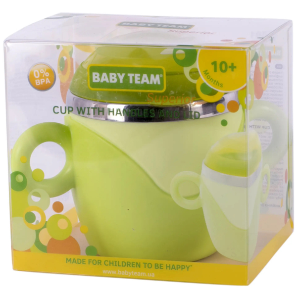 Чашка Baby Team 240 мл, зеленый (6091) - Pampik - 3