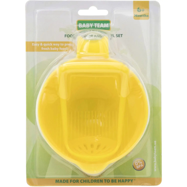 Набір для приготування пюре Baby Team, жовтий (6206) - Pampik - 3