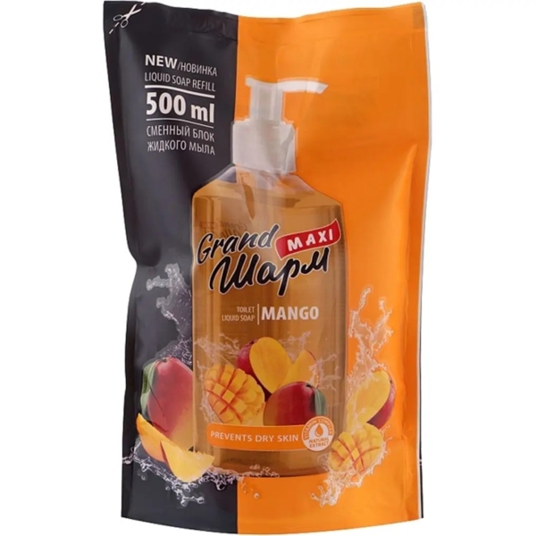 Рідке мило Grand Шарм Манго, дой-пак, 500 мл - Pampik