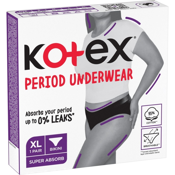 Менструальна білизна Kotex, розмір XL, 1 шт. - Pampik - 2