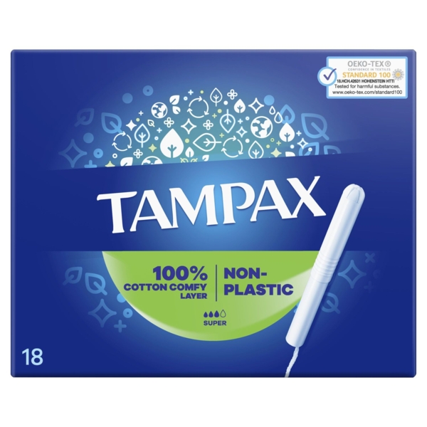 Тампони Tampax Compak Super, з аплікатором, 18 шт. - Pampik - 2