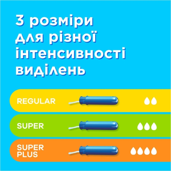 Тампони Tampax Compak Super, з аплікатором, 16 шт. - Pampik - 8