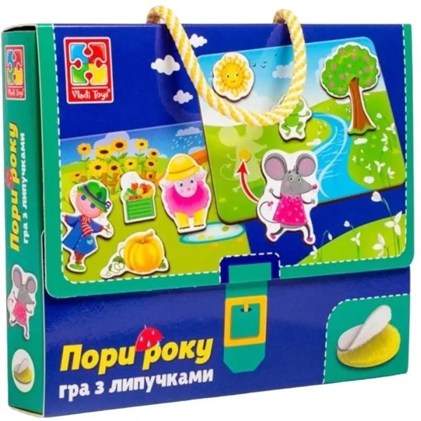 Игра с липучками Vladi Toys Времена года (VT1302-25) - Pampik