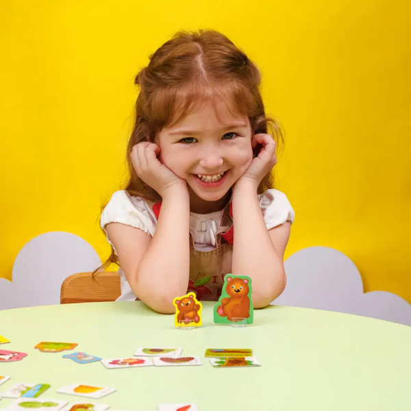 Игра настольная Vladi Toys Мини-розвивашка В лесу и на ферме, украинский язык (VT1804-46) - Pampik - 5