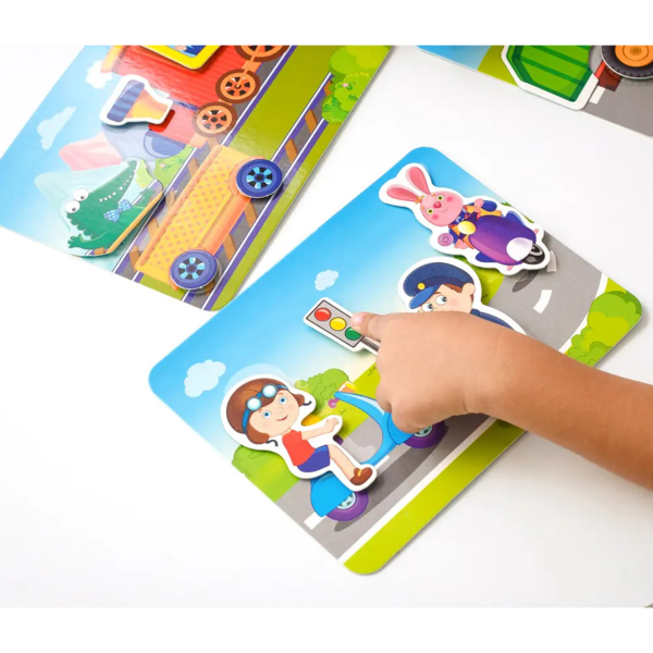 Гра з липучками Vladi Toys Транспорт (VT1302-28) - Pampik - 5