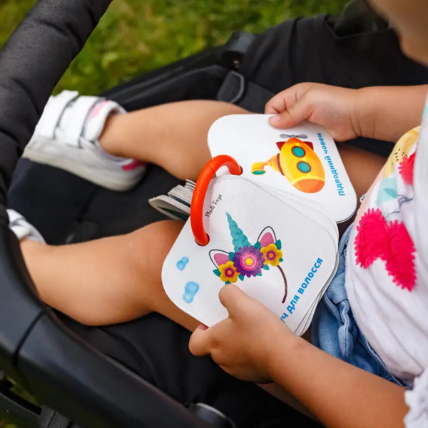 Карточки на кольце Vladi Toys Фигуры и формы, Транспорт, укр. язык (VT2000-02) - Pampik - 3