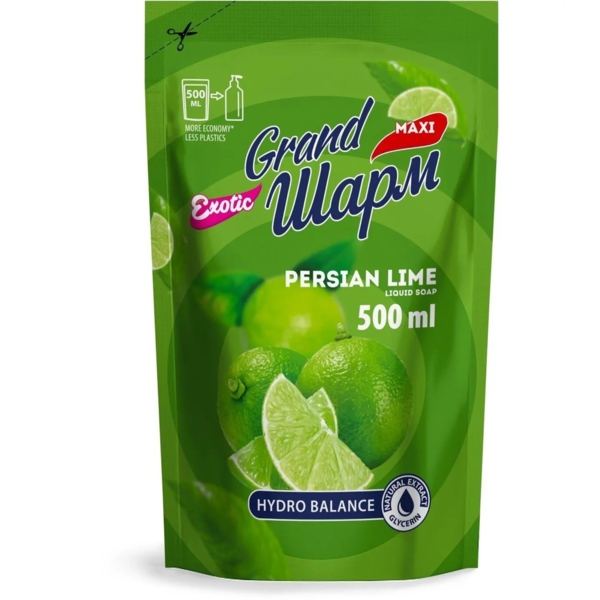Рідке мило Grand Шарм Лайм, дой-пак, 500 мл - Pampik
