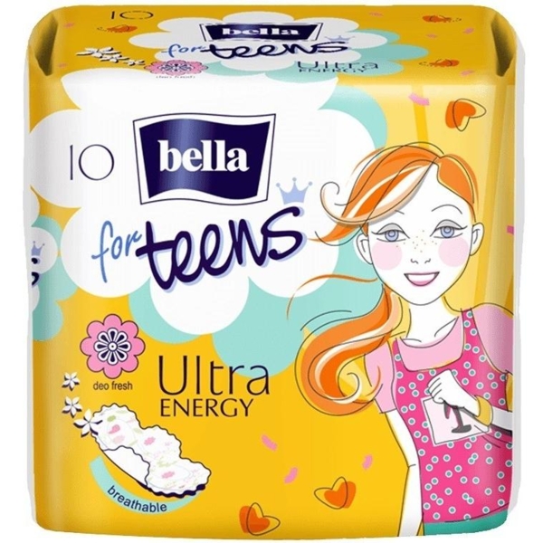 Прокладки гігієнічні Bella for Teens Ultra Energy, 10 шт. - Pampik