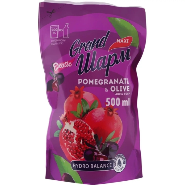 Рідке мило Grand Шарм Гранат, дой-пак, 500 мл - Pampik