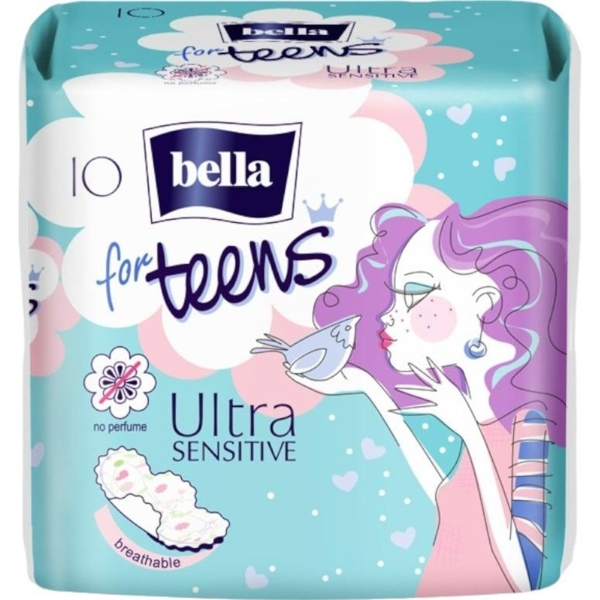 Прокладки гігієнічні Bella for Teens Ultra Sensitive, 10 шт. - Pampik
