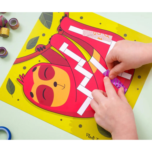 Набір творчості Vladi Toys Sticky strips, Лама, укр. мова (VT4433-04) - Pampik - 5