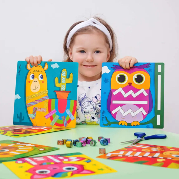 Набір творчості Vladi Toys Sticky strips, Лама, укр. мова (VT4433-04) - Pampik - 6