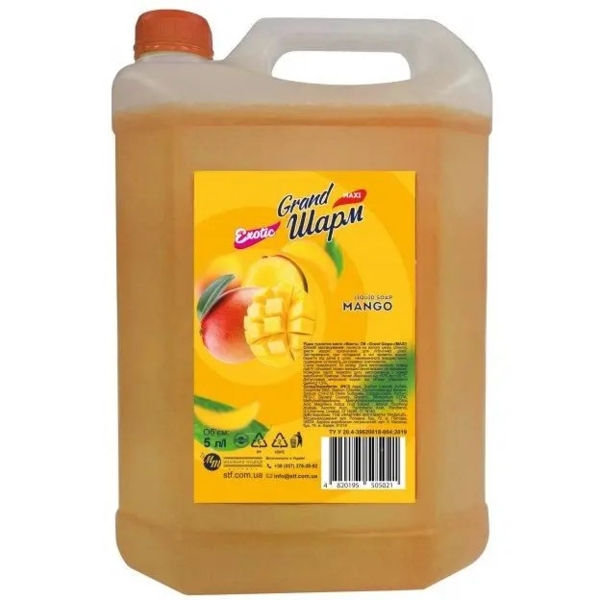 Рідке мило Grand Шарм Maxi Манго, 5 л - Pampik