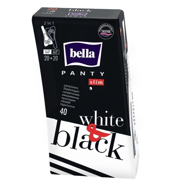Прокладки щоденні Bella Panty Slim Black&White, 40 шт. - Pampik - 5