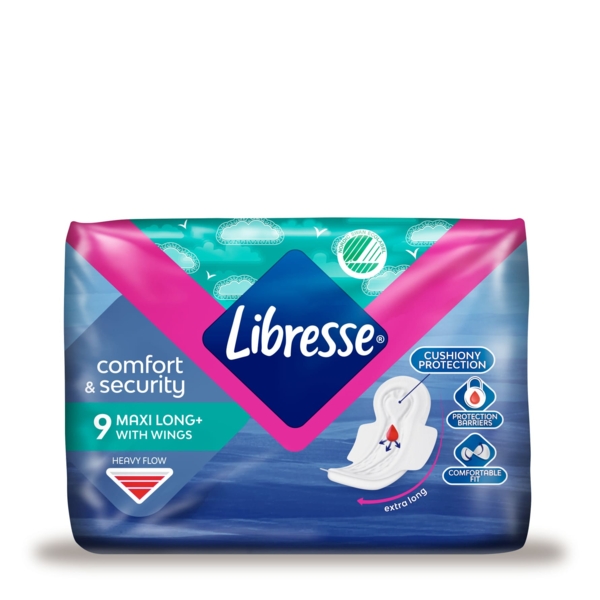 Прокладки гігієнічні Libresse Maxi Long, подовжені, 9 шт. - Pampik - 2