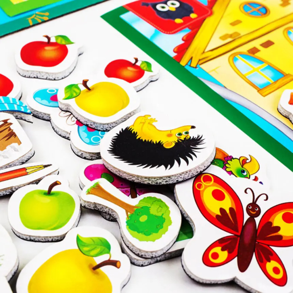 Магнитная игра с доской Vladi Toys Свойства. Академия развития. укр. язык (VT5412-03) - Pampik - 3