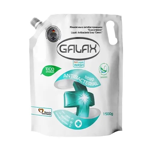 Антибактеріальне рідке мило Galax Класичне, 1500 мл - Pampik