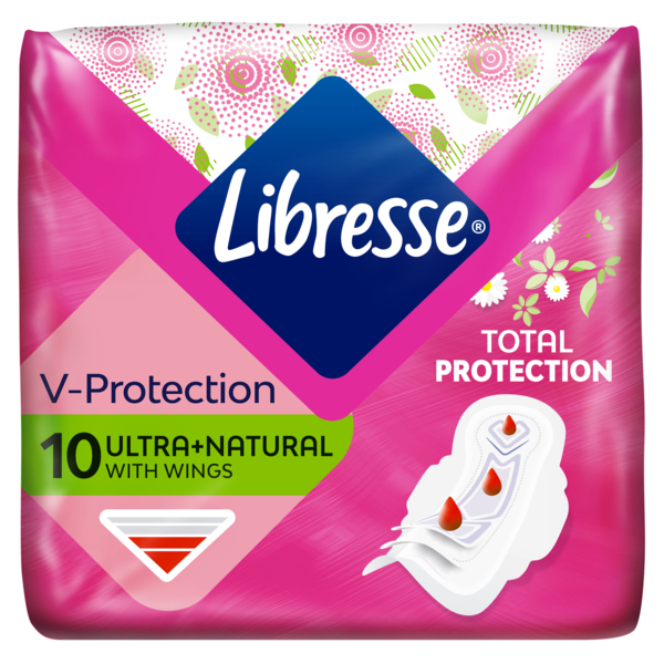 Прокладки гигиенические Libresse Ultra Normal Aloe Vera & Camomile, 10 шт. - Pampik