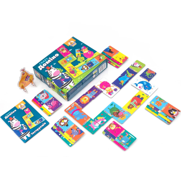 Настольная игра Vladi Toys Crazy Koko Домино, укр. язык (VT8055-10) - Pampik - 2