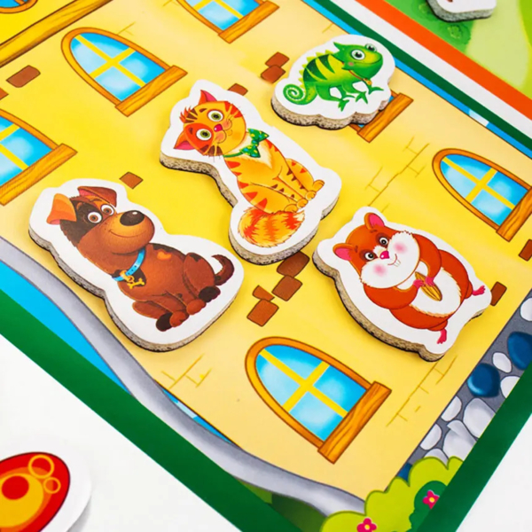 Магнитная игра с доской Vladi Toys Свойства. Академия развития. укр. язык (VT5412-03) - Pampik - 5