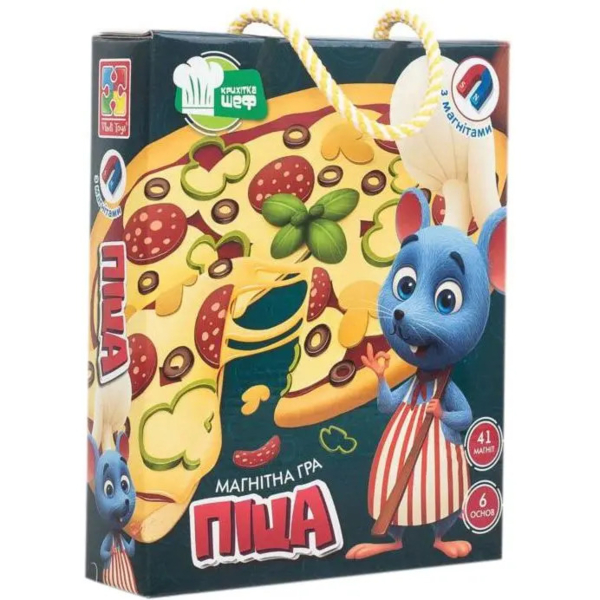 Магнитная игра Vladi Toys Пицца, укр. язык (VT3004-02) - Pampik