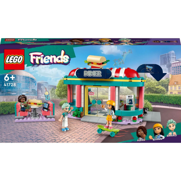 Конструктор LEGO Friends Хартлейк Сіті: ресторанчик у центрі міста, 346 деталей (41728) - Pampik