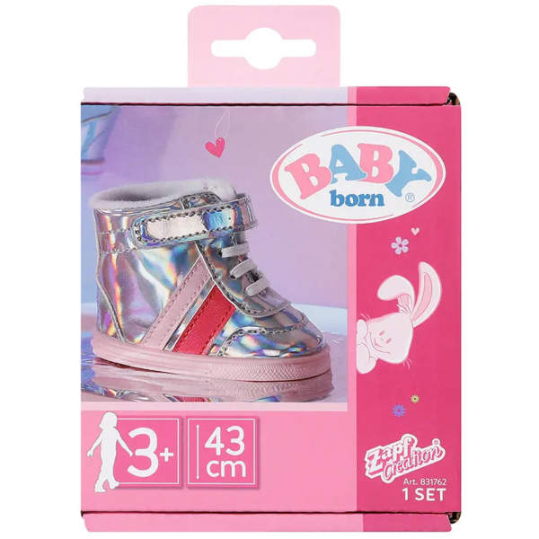 Обувь для куклы Baby Born Серебристые кроссовки (831762) - Pampik - 2