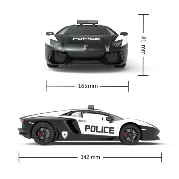 Автомобіль KS Drive на р/у Lamborghini Aventador Police 1:14, 2.4Ghz (114GLPCWB) - Pampik - 6