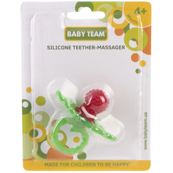 Прорізувач-масажер силіконовий Baby Team Малинка (4007) - Pampik - 3