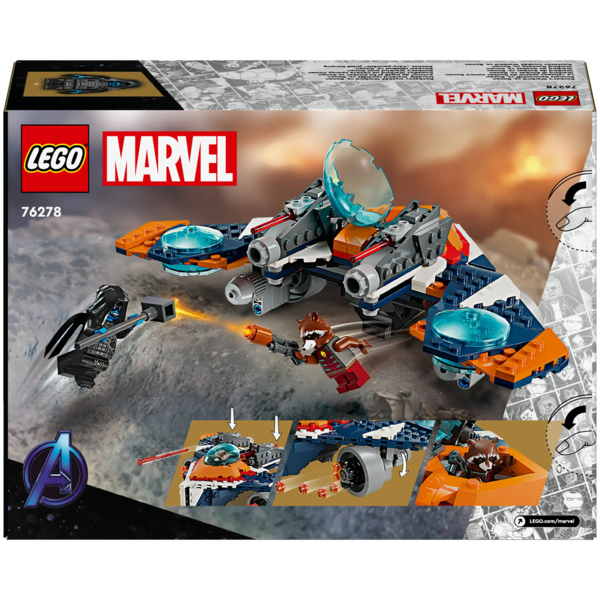 Конструктор LEGO Super Heroes Marvel "Warbird" Ракети проти Ронана, 290 деталей (76278) - Pampik - 2