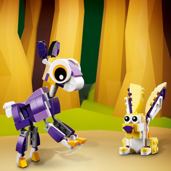 Конструктор LEGO Creator 3 v 1 Фантастичні лісові істоти, 175 деталей (31125) - Pampik - 7